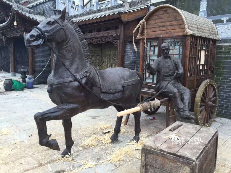 廣西南寧市商業街鑄銅雕塑